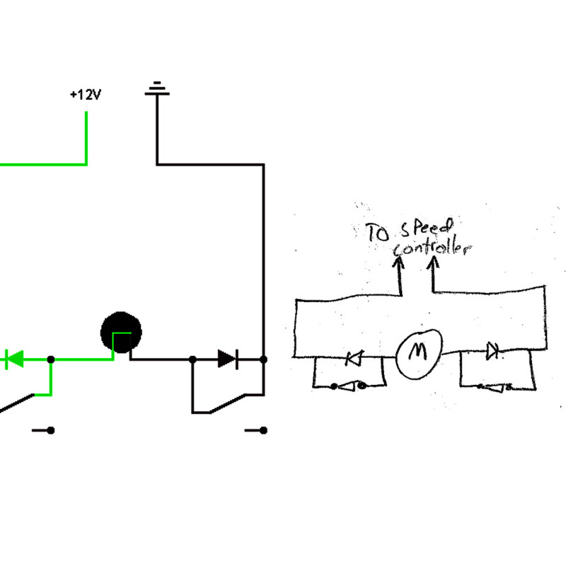 Two way servo motor limit switch for slider motor setup