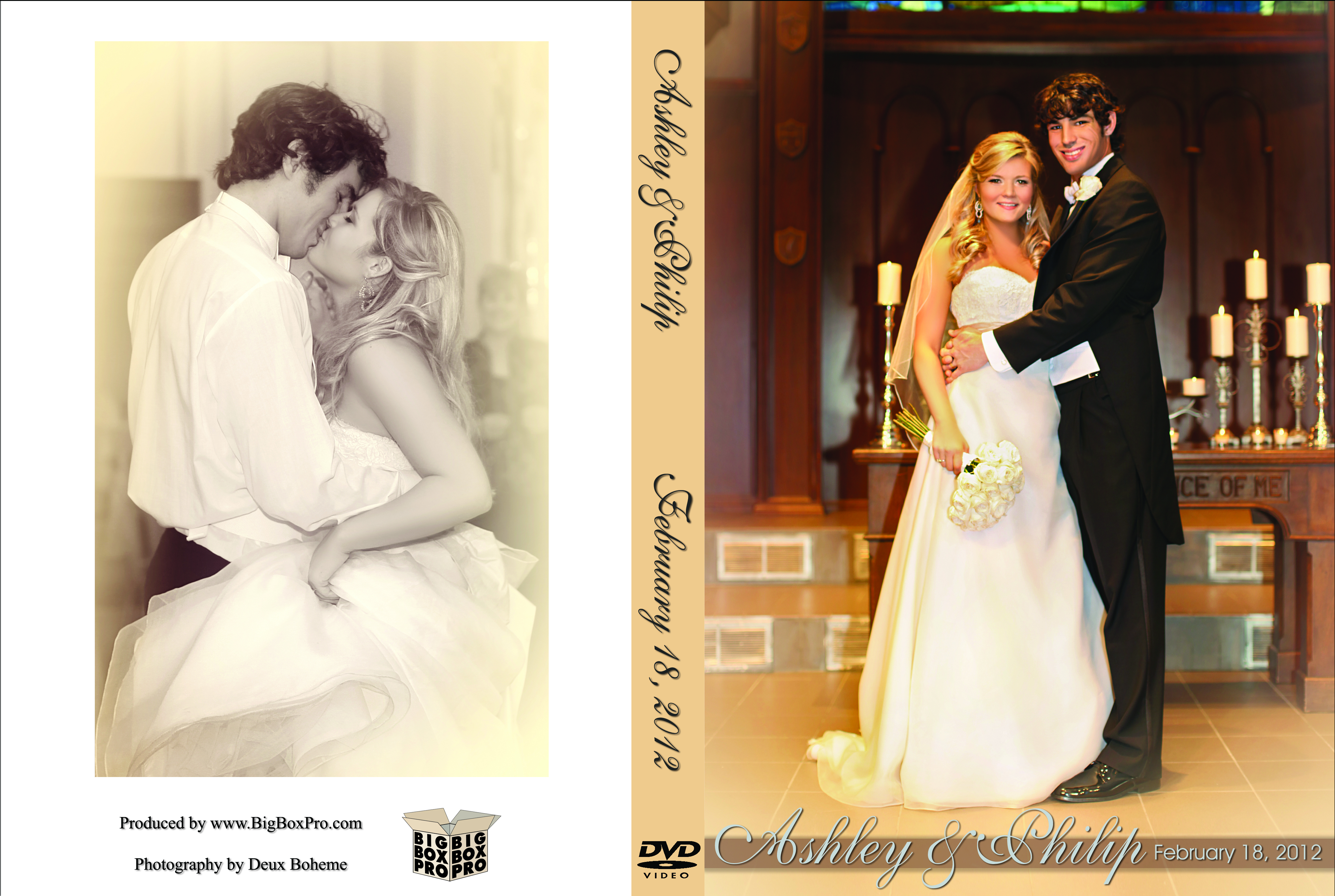 Ashley & Philip's Wedding DVD Case
